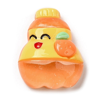 Полупрозрачная смола декодирует кабошоны, имитация напитка