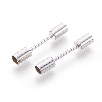 Brass Screw Clasps, For Leather Cord Bracelets Making