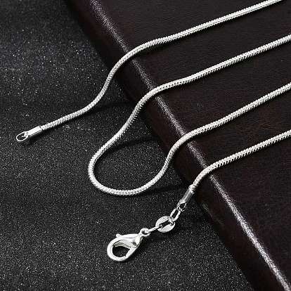 Латунные круглые ожерелья в виде змей, с карабин-лобстерами , для поделок ювелирных изделий