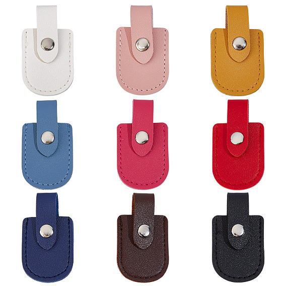 9 шт. 9 цветной защитный чехол для маникюрных ножниц из искусственной кожи