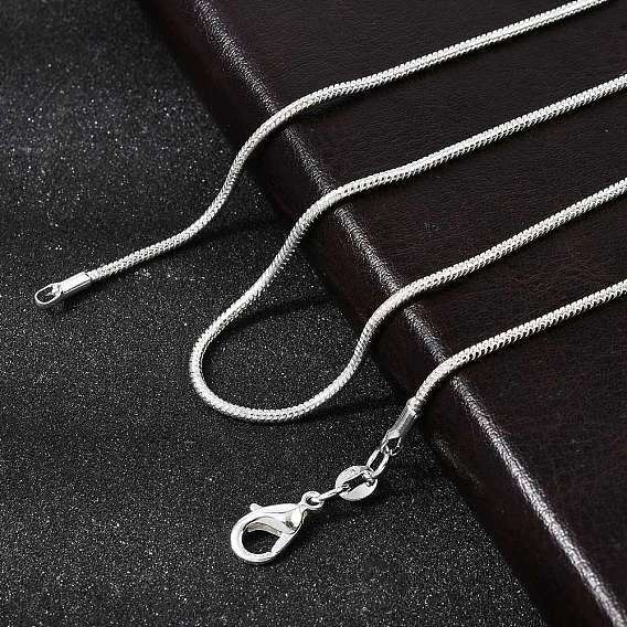 Латунные круглые ожерелья в виде змей, с карабин-лобстерами , для поделок ювелирных изделий