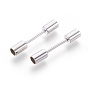 Brass Screw Clasps, For Leather Cord Bracelets Making
