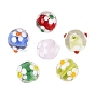 Handmade Bumpy Lampwork Beads, Round & Flower
