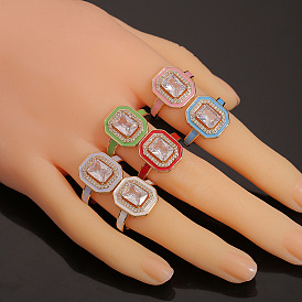 Vintage Oil Gemstone Ring for Women - Creative Retro Finger Jewelry