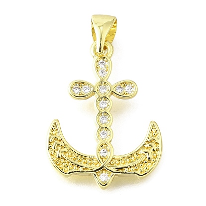 Латунные микро проложить кубического циркония подвески, якорь, долговечный, без свинца и без кадмия, стойки покрытие