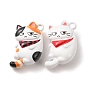 Baking Paint Zinc Alloy Pendants, Cat Shape Charms