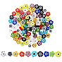 150шт 10цвета ручной работы бусины лэмпворк от сглаза, цветок