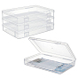Полипропиленовые ящики для хранения с откидной крышкой, прямоугольные