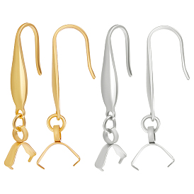 44 шт. 2 цвета 316 крючки для серег из нержавеющей стали, проволока для ушей с 304 дужками для колки льда из нержавеющей стали