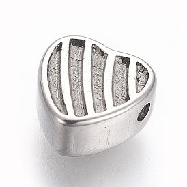 304 из нержавеющей стали бусы, сердце