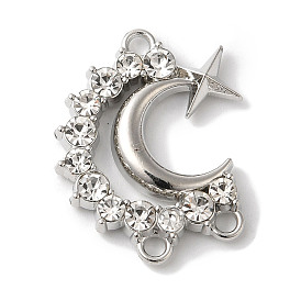 Звенья компонентов люстры из сплава с кристаллами и стразами, луна со звездными ссылками, без кадмия, без никеля и без свинца