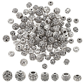 120 шт 8 стили бусины из сплава в тибетском стиле, разнообразные