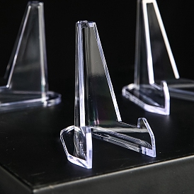 Transparent Acrylic Coin Display Stand, Photocard Display Rack, Triangle Easel