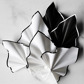 20 листы водонепроницаемой пластиковой подарочной упаковочной бумаги, квадратный, сложенный букет цветов украшение оберточной бумаги