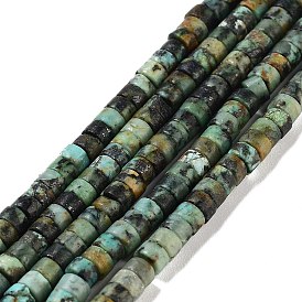 Natural African Turquoise(Jasper) Beads Strands, Disc, Heishi Beads