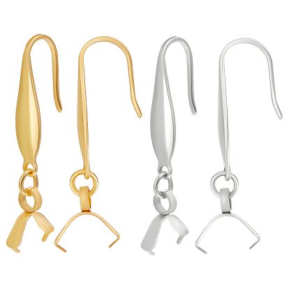 44 шт. 2 цвета 316 крючки для серег из нержавеющей стали, проволока для ушей с 304 дужками для колки льда из нержавеющей стали