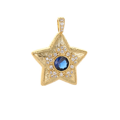 Wind necklace pendant crystal zircon star moon love high-end diy accessories