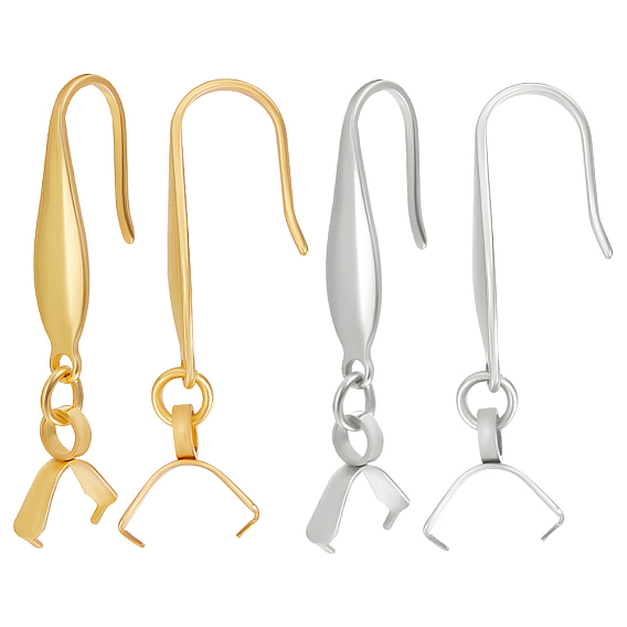 44 шт. 2 цвета 316 крючки для серег из нержавеющей стали, проволока для ушей с 304 дужками для колки льда из нержавеющей стали