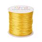 Nylon Satin Rattail Cords, Beading Threads for Bracelet Jewelry Making Chinese Knotting Macrame Craft, 1.0mm, about 76.55 yards(70m)/roll