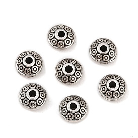 Сплавочные овальные бусины тибетского стиля , рондель, без кадмия и без свинца