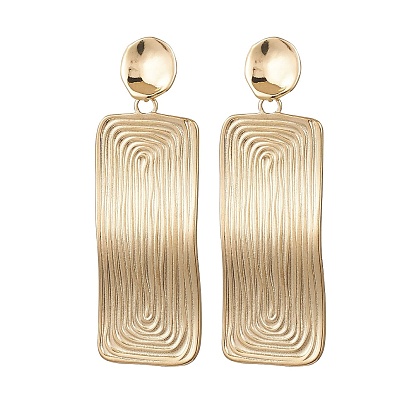 304 из нержавеющей стали болтаться серьги, с медными контактами, прямоугольные