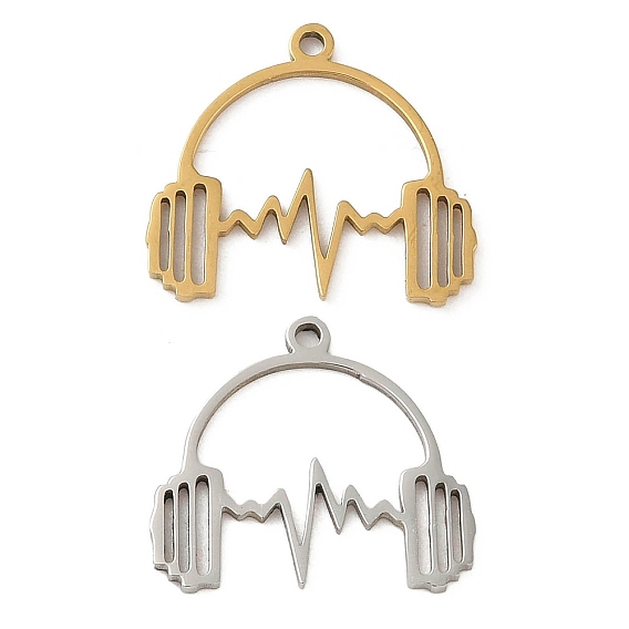 5 шт. 201 подвески из нержавеющей стали, лазерная резка, шарм для наушников