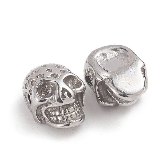 Хэллоуин ионное покрытие (ip) 304 шарики из нержавеющей стали, череп головы