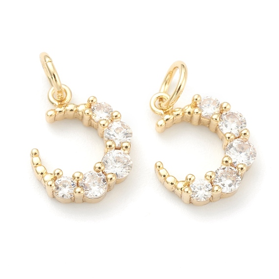 Латунные прозрачные кубические циркониевые подвески, долговечный, с целью перехода в кольце, луна