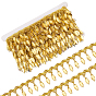 Polyester Lace Ribbon with Plastic Charms Tassel, Wave Edge Lace Trim, Clothes Accessories