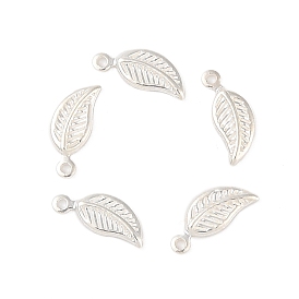 925 Sterling Silver Leaf Charms