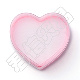CHGCRAFT Plastic Ring Box, with Sponge, Heart