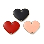 Подвески из латуни, без кадмия, без никеля и без свинца, с эмалью, сердце