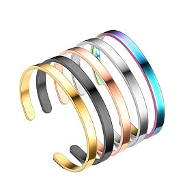 Fashion C-shaped stainless steel open bracelet commemorative ceremony awards ceremony concert fashion jewelry