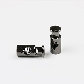 Alloy Upgraded Cord Locks Clip Ends, Single Hole Drawstring Stopper Fastener Buttons