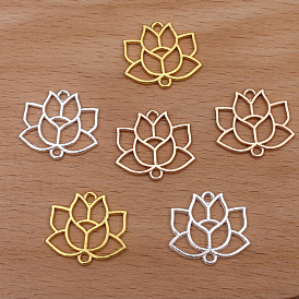 Сплав полые звенья-цветок лотоса соединительные подвески