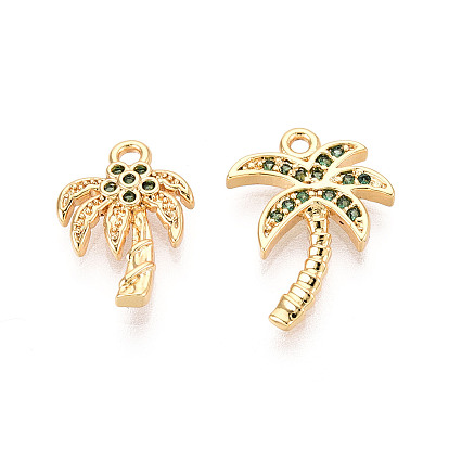 Кулон из циркония, очарование кокосового дерева, без никеля 