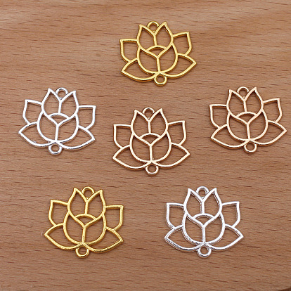 Сплав полые звенья-цветок лотоса соединительные подвески