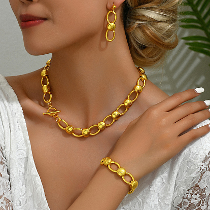 Винтажный шикарный сплав номер 8 комплект украшений для женщин, комплект браслетов, серег и ожерелий