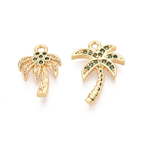 Кулон из циркония, очарование кокосового дерева, без никеля 