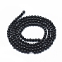 Natural Black Spinel Beads Strands, Round