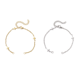 304 изготовление браслетов из нержавеющей стали с поперечными связями, крестик