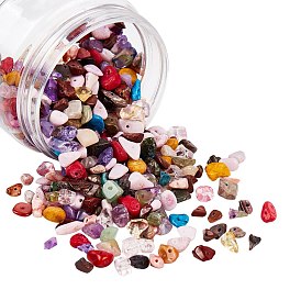 Natural & Synthetic Mixed Gemstone Chips Beads Strands