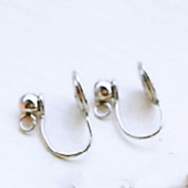 304 Stainless Steel Ear Cuff Findings, Wire Wrap Vortex Earring Findings with Vertical Loop