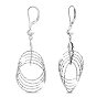 925 Sterling Silver Leverback Earrings, Ring and Teardrop