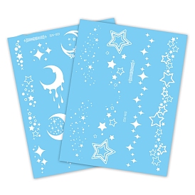 Светящиеся съемные временные водонепроницаемые татуировки бумажные наклейки, светящиеся в темноте наклейки