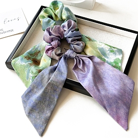 Масляная живопись тканевые аксессуары для волос, резинки для волос для девочек или женщин, резинка для волос / резинки для волос