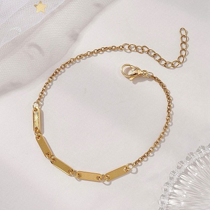 201 из нержавеющей стали ссылка браслеты, 304 женские браслеты-цепочки из нержавеющей стали, овальные