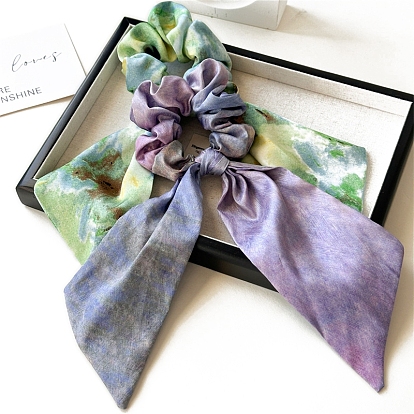 Масляная живопись тканевые аксессуары для волос, резинки для волос для девочек или женщин, резинка для волос / резинки для волос