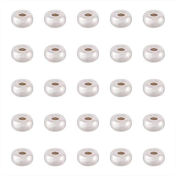 925 стерлингов серебряные шарики Spacer, рондель