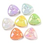 UV Plating Iridescent Acrylic Beads, Triangle